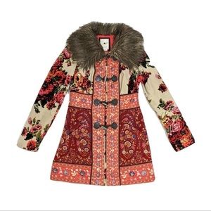 Anthropologie Elevenses Karelia Coat Tapestry RARE